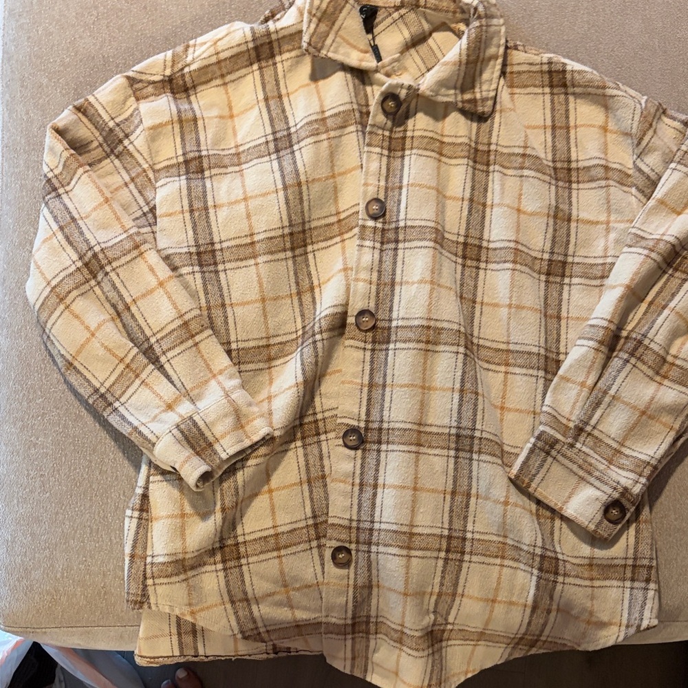 Plaid Button-Up Flannel